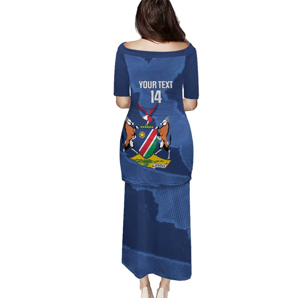 Custom Namibia Cricket Puletasi Go Eagles Est 1992 - Wonder Print Shop