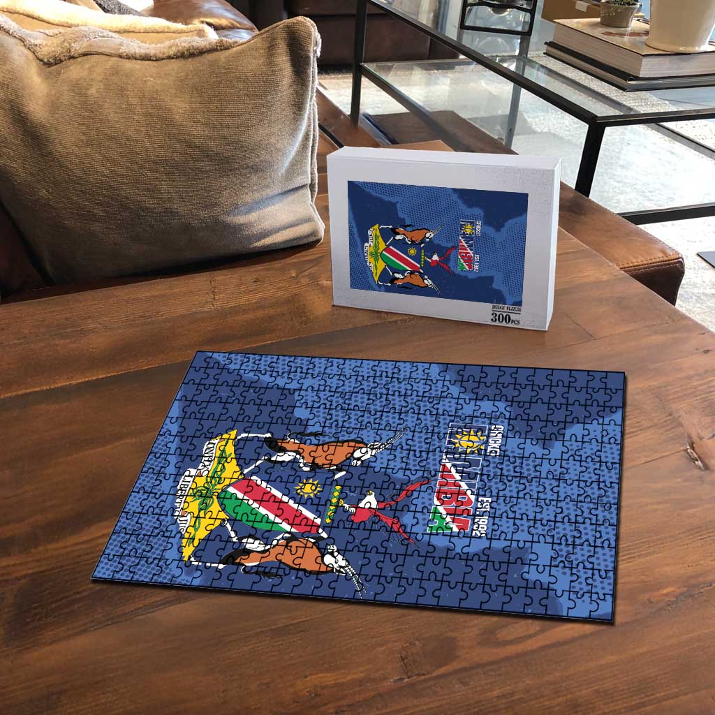 Custom Namibia Cricket Puzzle Go Eagles Est 1992 - Wonder Print Shop