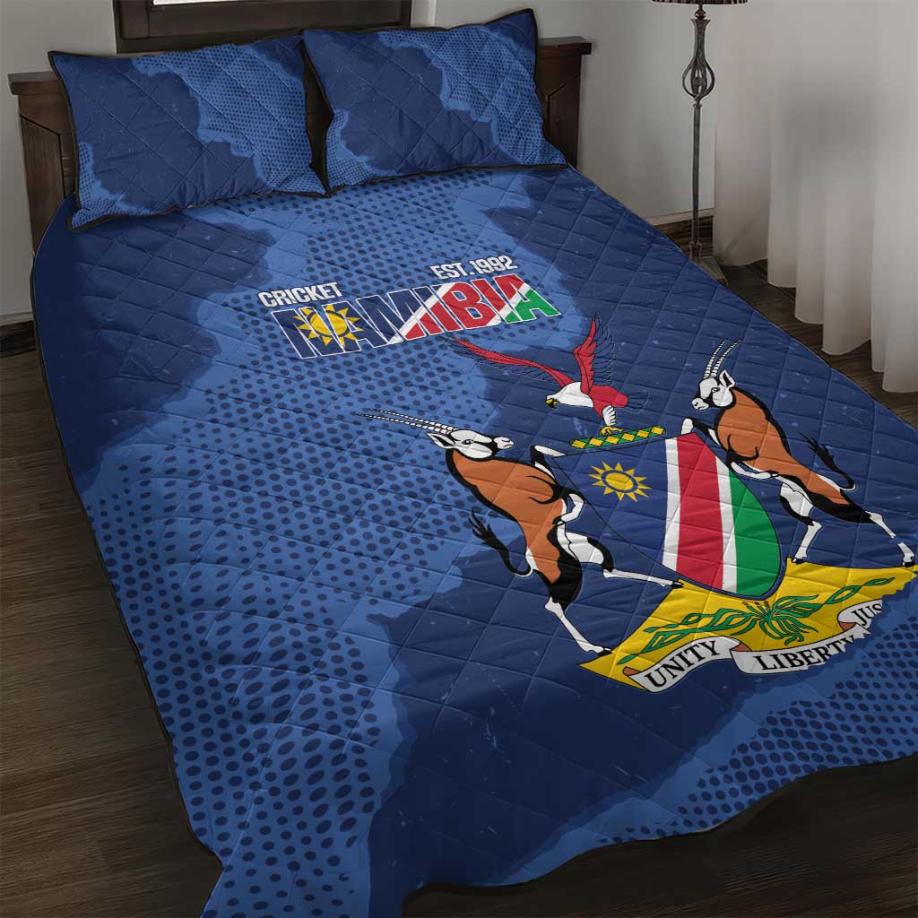 Custom Namibia Cricket Quilt Bed Set Go Eagles Est 1992 - Wonder Print Shop