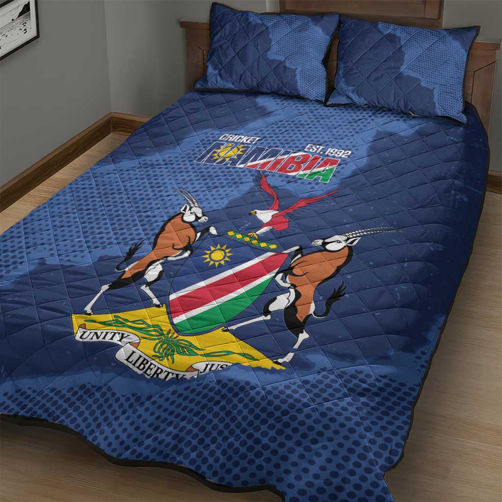Custom Namibia Cricket Quilt Bed Set Go Eagles Est 1992 - Wonder Print Shop