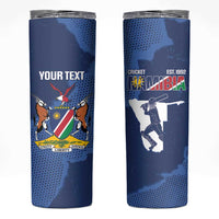 Custom Namibia Cricket Skinny Tumbler Go Eagles Est 1992 - Wonder Print Shop