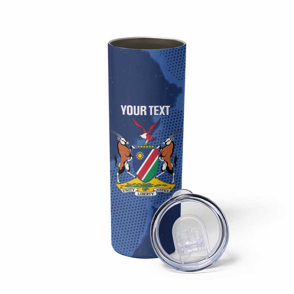 Custom Namibia Cricket Skinny Tumbler Go Eagles Est 1992 - Wonder Print Shop
