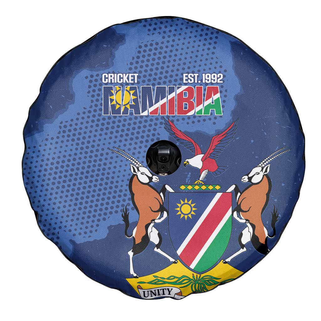 Custom Namibia Cricket Spare Tire Cover Go Eagles Est 1992 - Wonder Print Shop