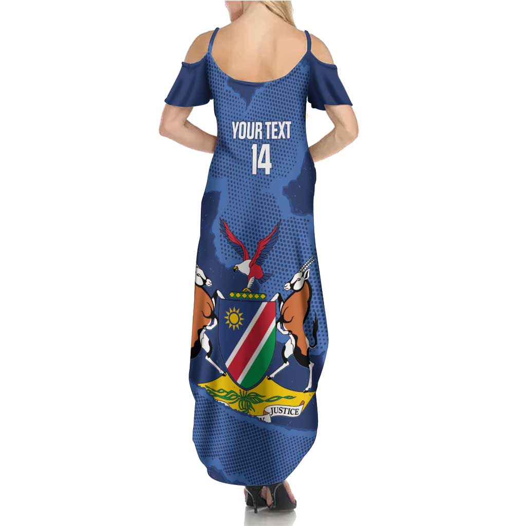 Custom Namibia Cricket Summer Maxi Dress Go Eagles Est 1992 - Wonder Print Shop