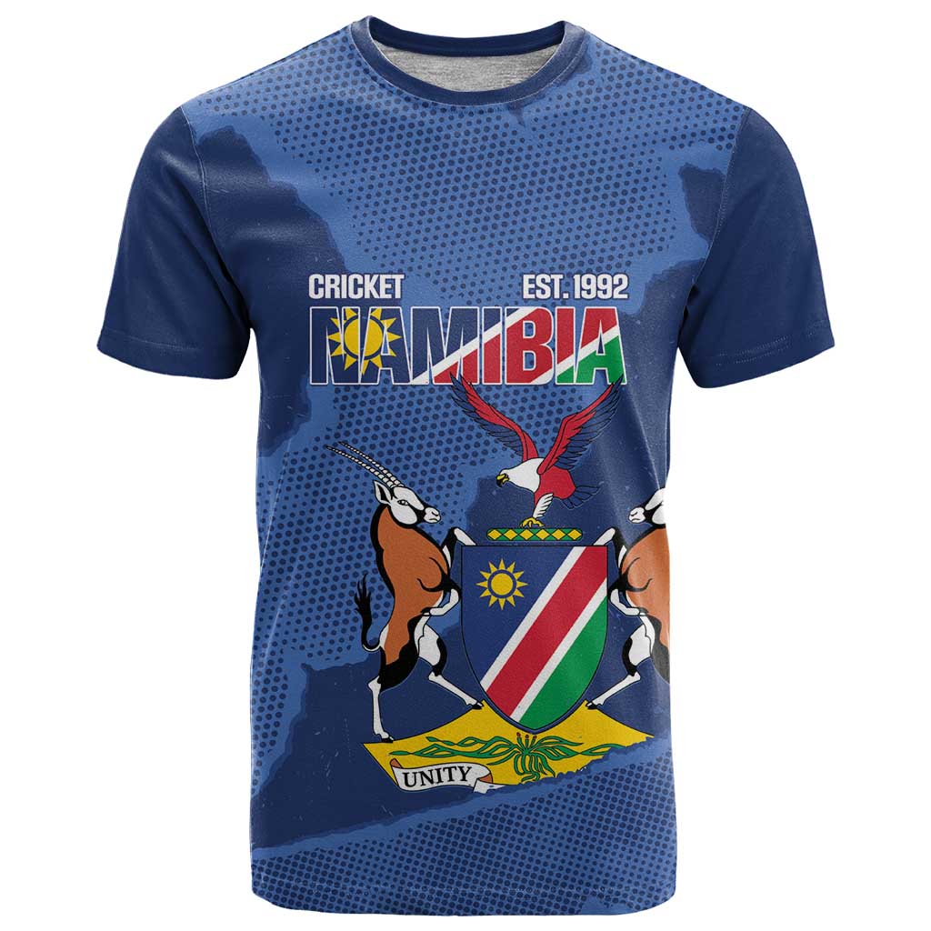 Custom Namibia Cricket T Shirt Go Eagles Est 1992 - Wonder Print Shop