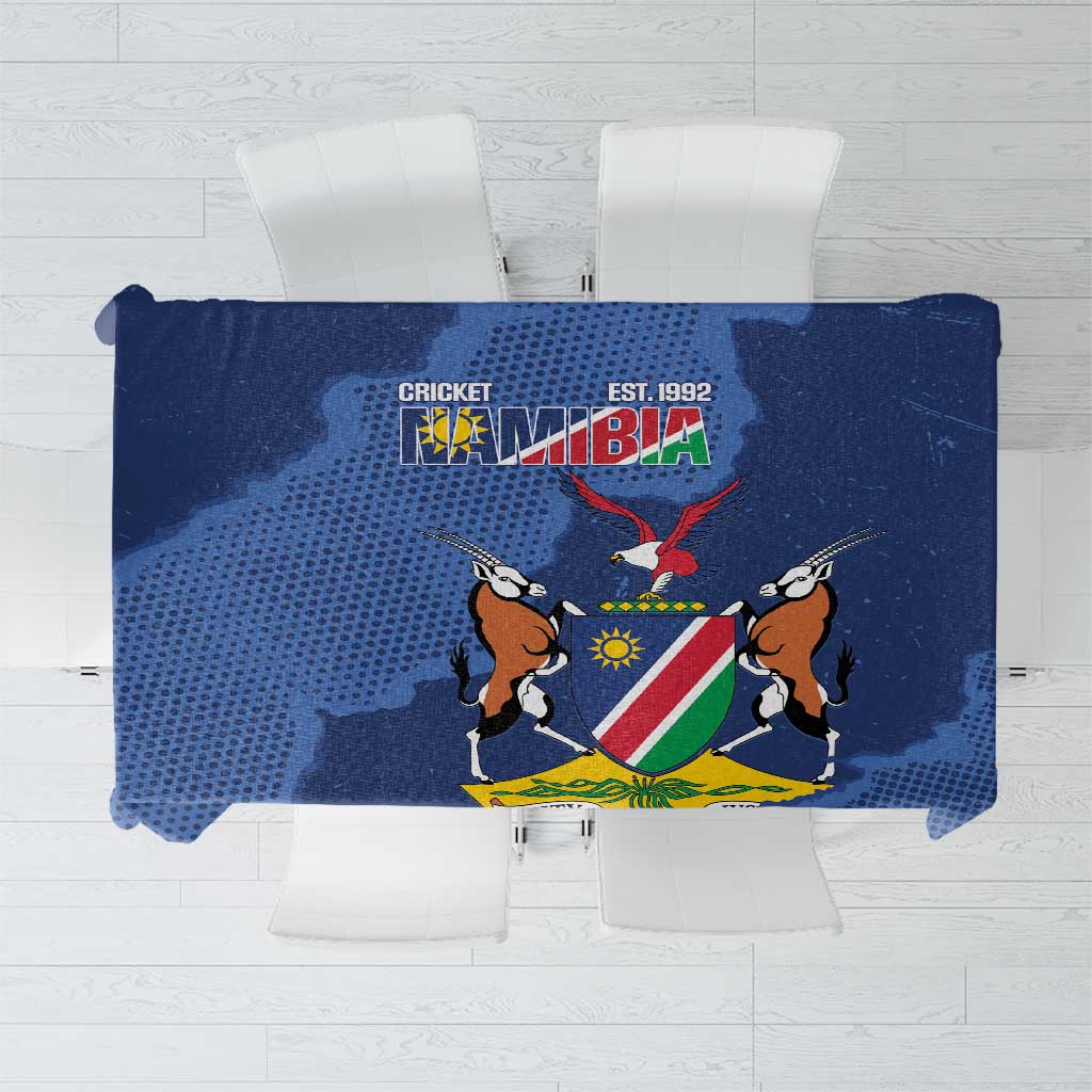 Custom Namibia Cricket Tablecloth Go Eagles Est 1992 - Wonder Print Shop