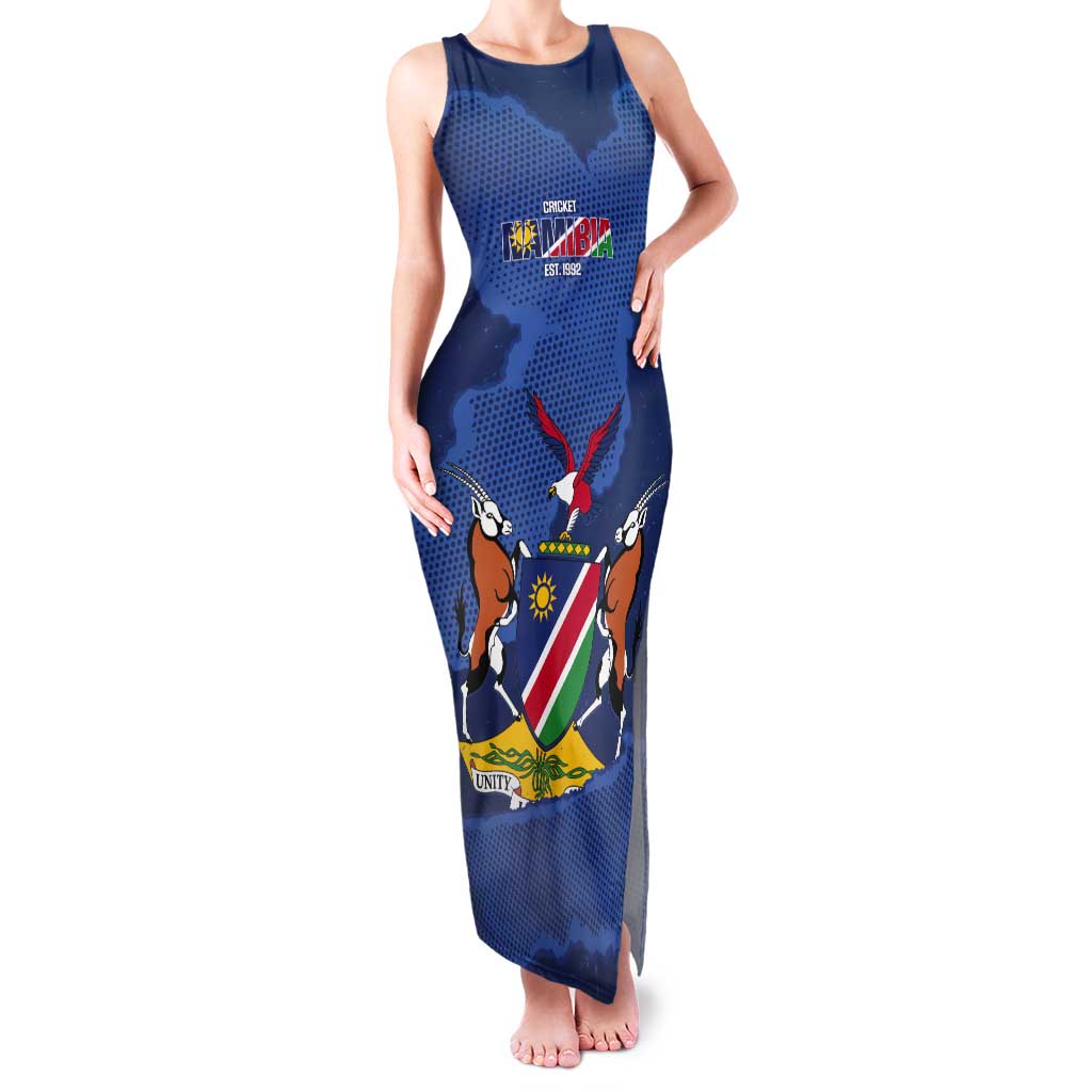 Custom Namibia Cricket Tank Maxi Dress Go Eagles Est 1992 - Wonder Print Shop