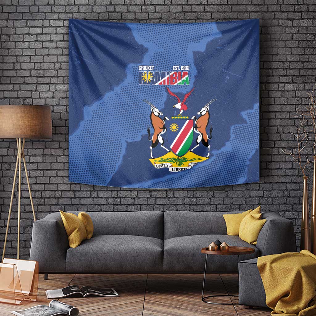 Custom Namibia Cricket Tapestry Go Eagles Est 1992 - Wonder Print Shop