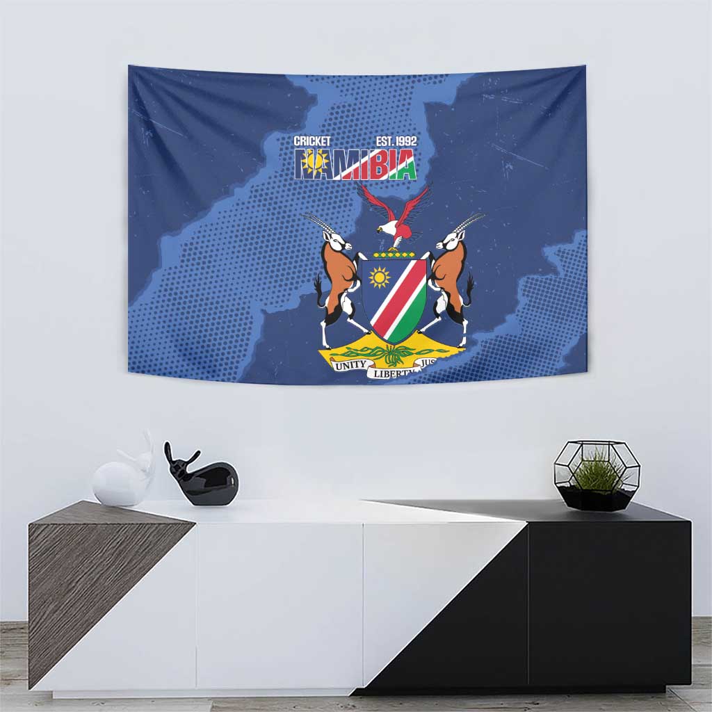 Custom Namibia Cricket Tapestry Go Eagles Est 1992 - Wonder Print Shop