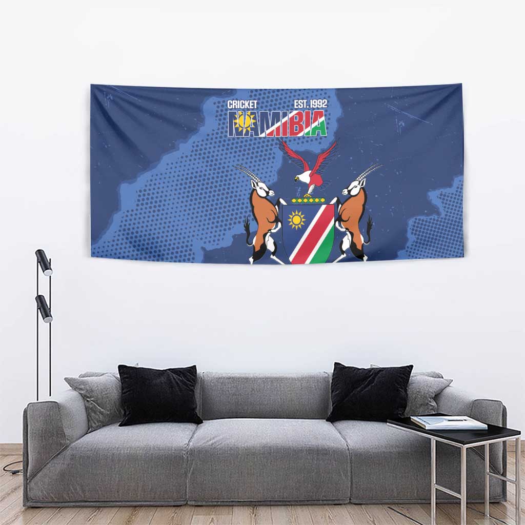 Custom Namibia Cricket Tapestry Go Eagles Est 1992 - Wonder Print Shop