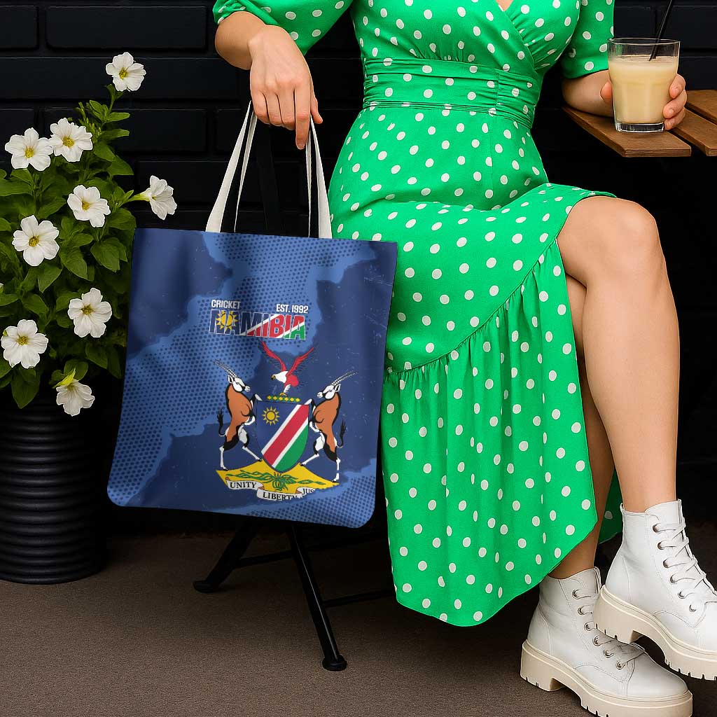 Custom Namibia Cricket Tote Bag Go Eagles Est 1992 - Wonder Print Shop