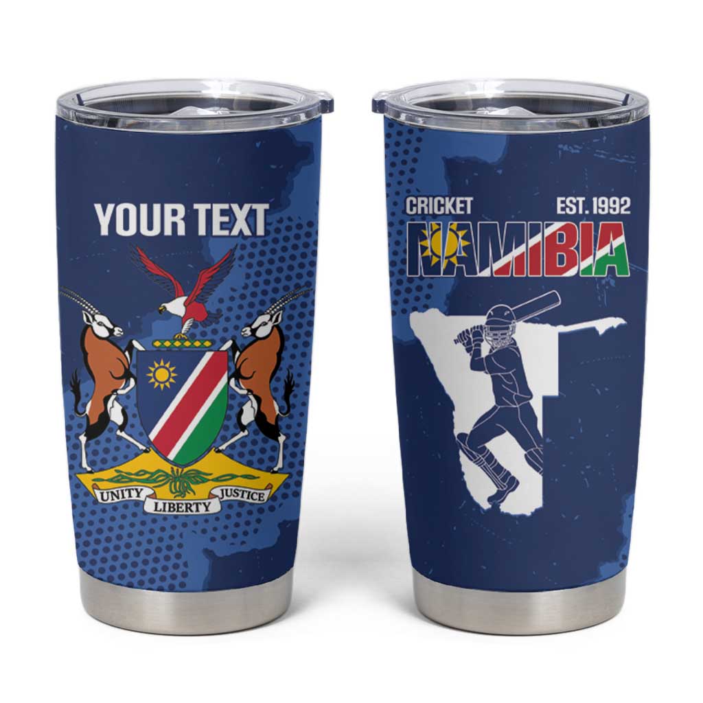 Custom Namibia Cricket Tumbler Cup Go Eagles Est 1992 - Wonder Print Shop