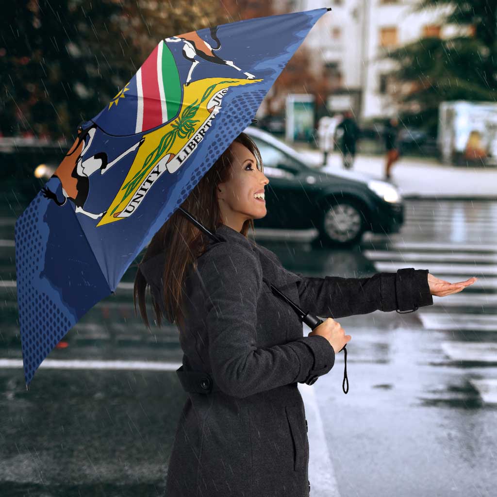 Custom Namibia Cricket Umbrella Go Eagles Est 1992 - Wonder Print Shop