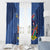 Custom Namibia Cricket Window Curtain Go Eagles Est 1992 - Wonder Print Shop