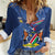 Custom Namibia Cricket Women Casual Shirt Go Eagles Est 1992 - Wonder Print Shop