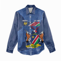 Custom Namibia Cricket Women Casual Shirt Go Eagles Est 1992 - Wonder Print Shop