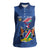 Custom Namibia Cricket Women Sleeveless Polo Shirt Go Eagles Est 1992 - Wonder Print Shop