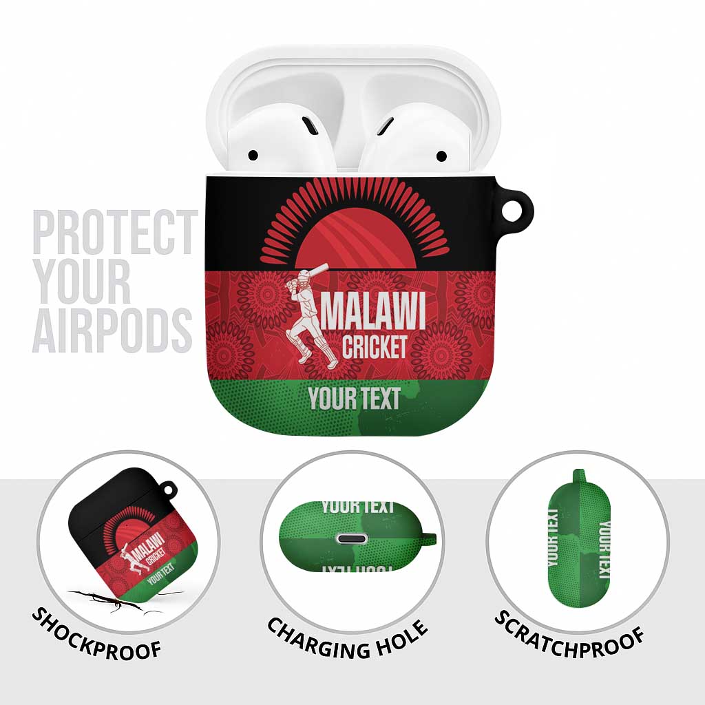 Custom Malawi Cricket AirPods Case Go Champions Flag Style - Wonder Print Shop
