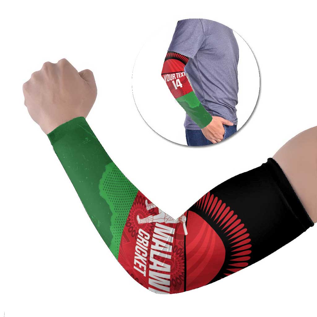 Custom Malawi Cricket Arm Sleeves Go Champions Flag Style - Wonder Print Shop