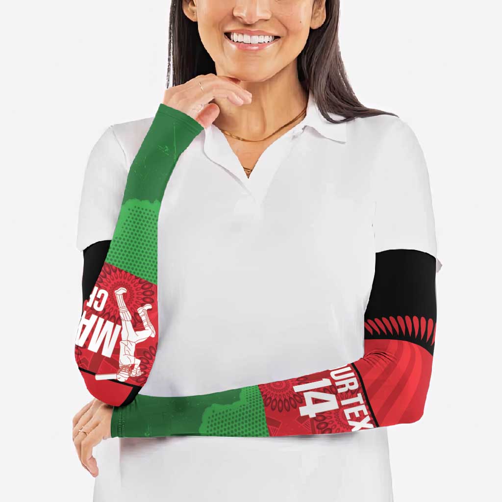 Custom Malawi Cricket Arm Sleeves Go Champions Flag Style - Wonder Print Shop