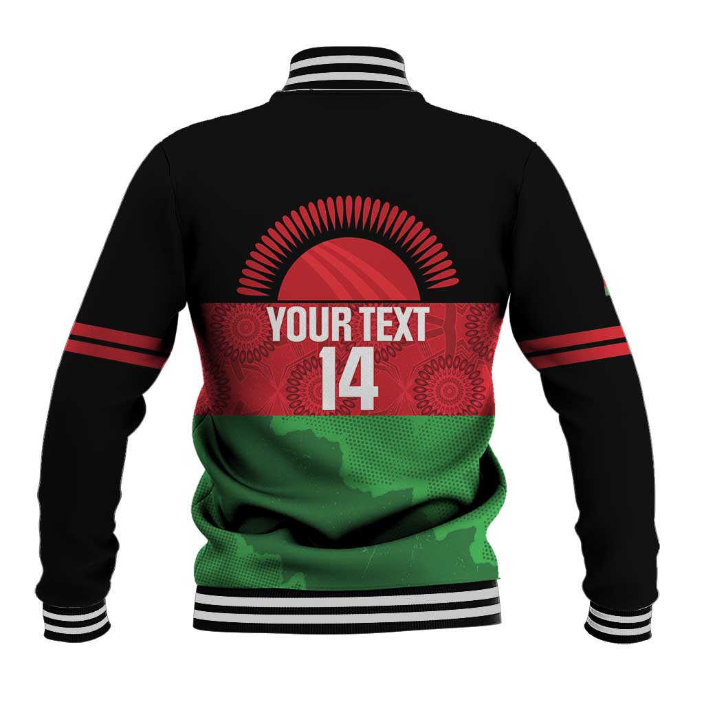 Custom Malawi Cricket Baseball Jacket Go Champions Flag Style - Wonder Print Shop