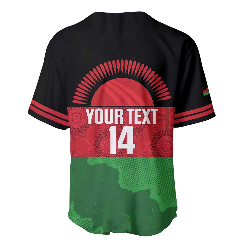 Custom Malawi Cricket Baseball Jersey Go Champions Flag Style - Wonder Print Shop