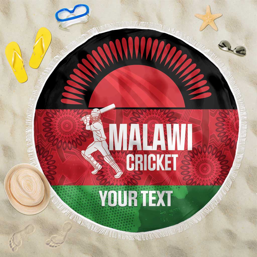 Custom Malawi Cricket Beach Blanket Go Champions Flag Style - Wonder Print Shop