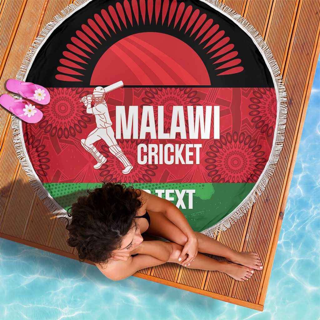 Custom Malawi Cricket Beach Blanket Go Champions Flag Style - Wonder Print Shop