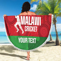 Custom Malawi Cricket Beach Blanket Go Champions Flag Style - Wonder Print Shop