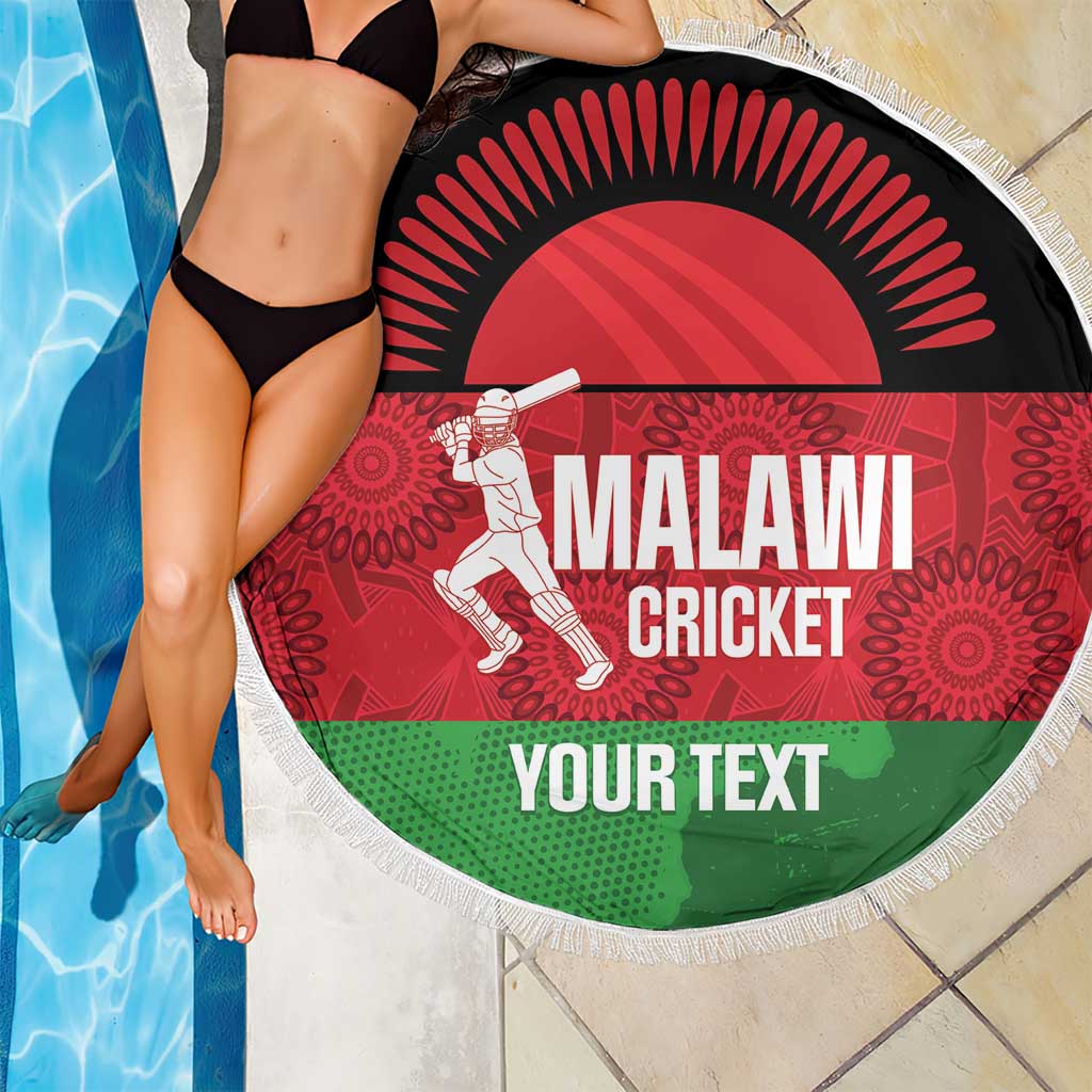Custom Malawi Cricket Beach Blanket Go Champions Flag Style - Wonder Print Shop