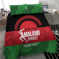 Custom Malawi Cricket Bedding Set Go Champions Flag Style - Wonder Print Shop