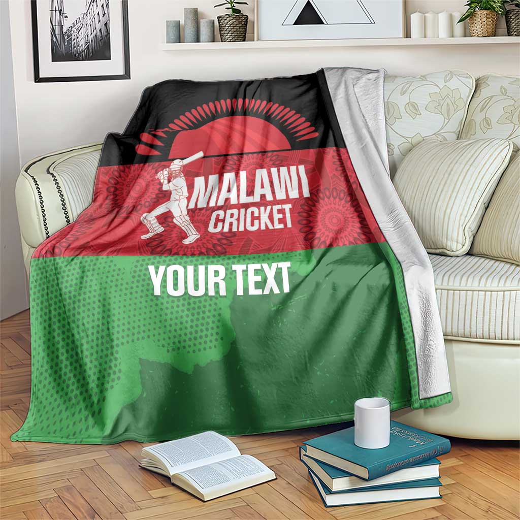 Custom Malawi Cricket Blanket Go Champions Flag Style - Wonder Print Shop