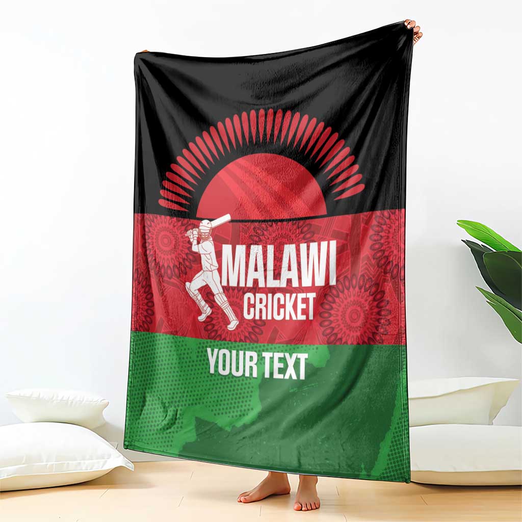 Custom Malawi Cricket Blanket Go Champions Flag Style - Wonder Print Shop