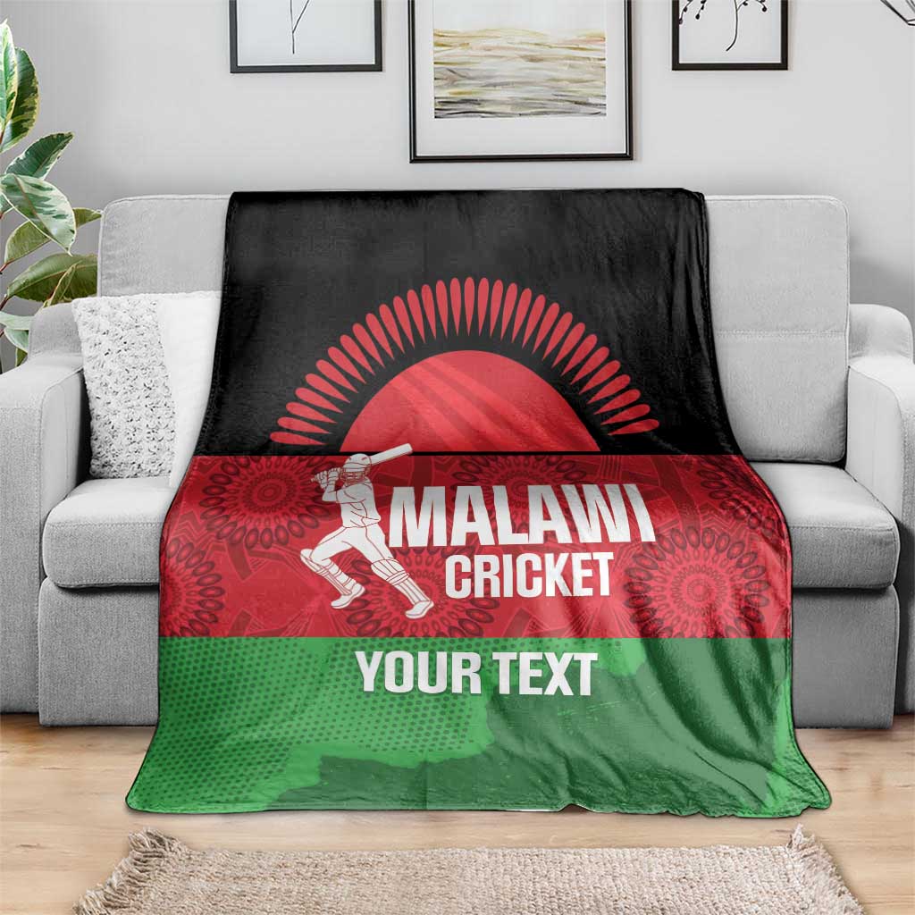 Custom Malawi Cricket Blanket Go Champions Flag Style - Wonder Print Shop