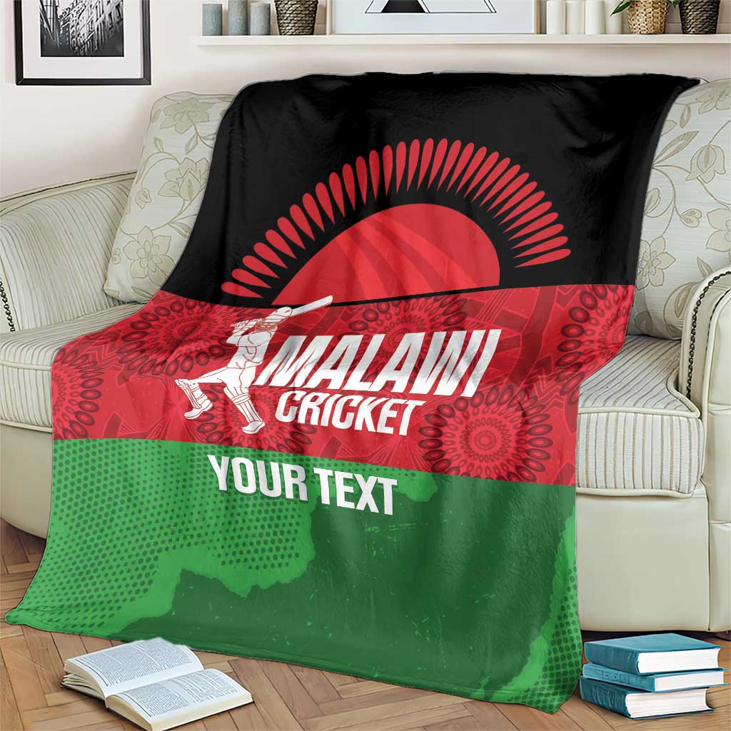 Custom Malawi Cricket Blanket Go Champions Flag Style - Wonder Print Shop