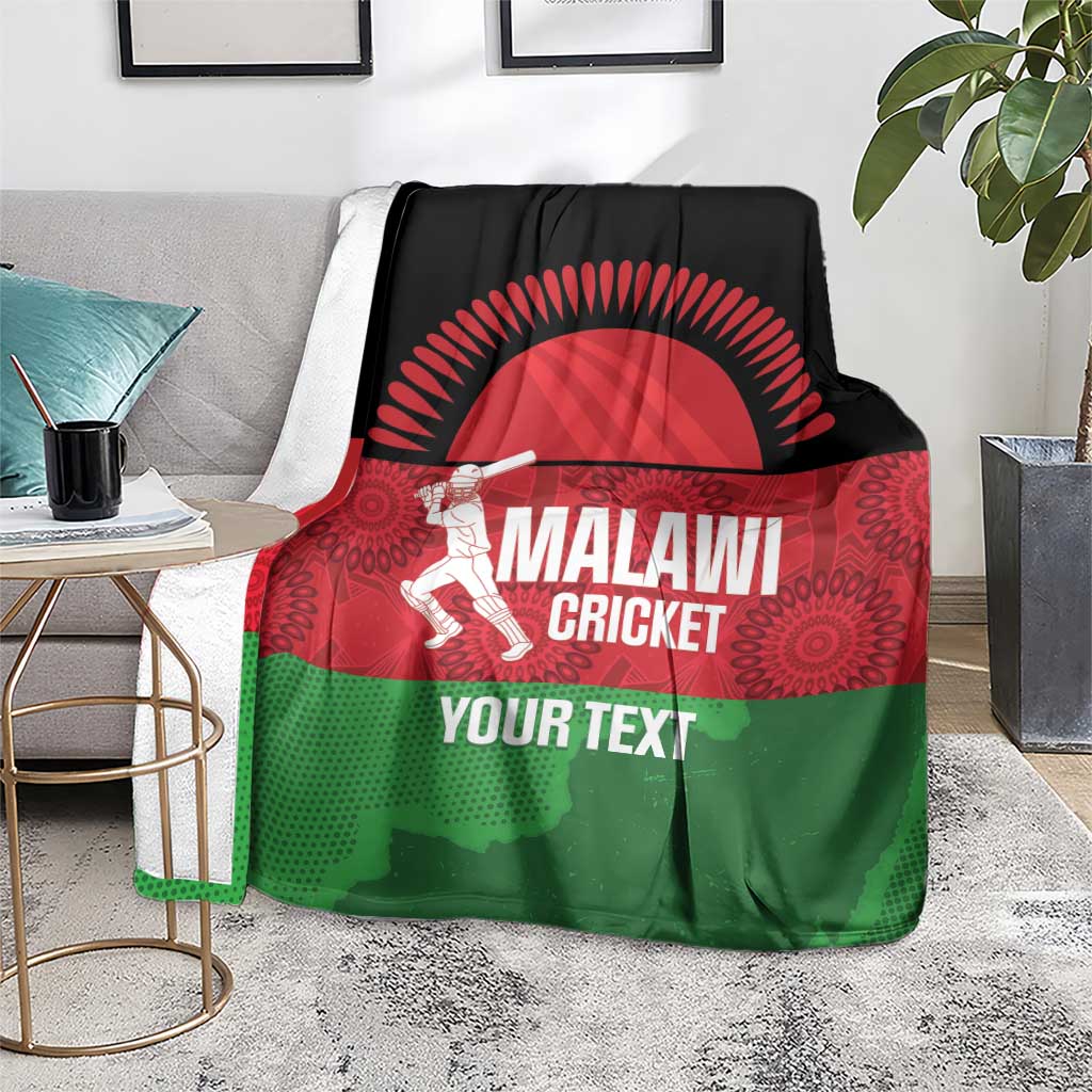 Custom Malawi Cricket Blanket Go Champions Flag Style - Wonder Print Shop