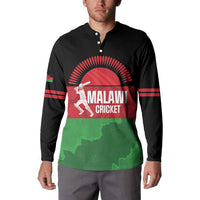Custom Malawi Cricket Button Sweatshirt Go Champions Flag Style - Wonder Print Shop