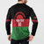 Custom Malawi Cricket Button Sweatshirt Go Champions Flag Style - Wonder Print Shop