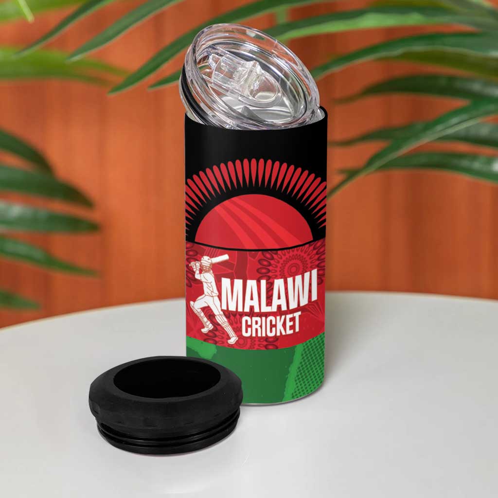 Custom Malawi Cricket 4 in 1 Can Cooler Tumbler Go Champions Flag Style - Wonder Print Shop