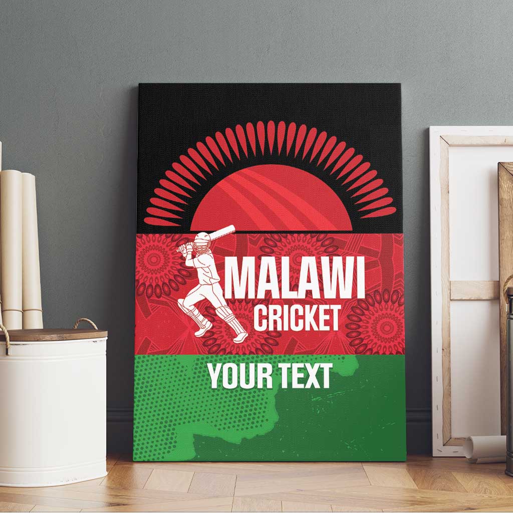 Custom Malawi Cricket Canvas Wall Art Go Champions Flag Style - Wonder Print Shop