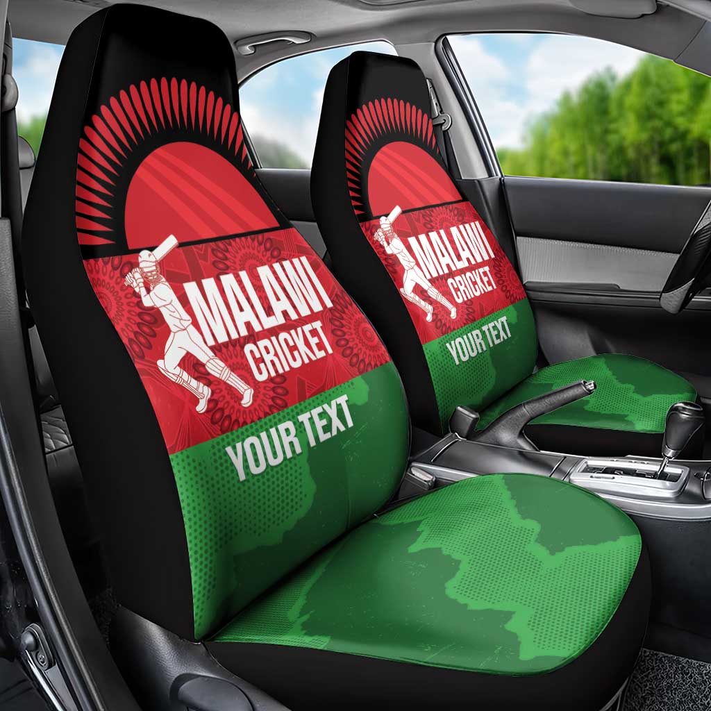 Custom Malawi Cricket Car Seat Cover Go Champions Flag Style - Wonder Print Shop