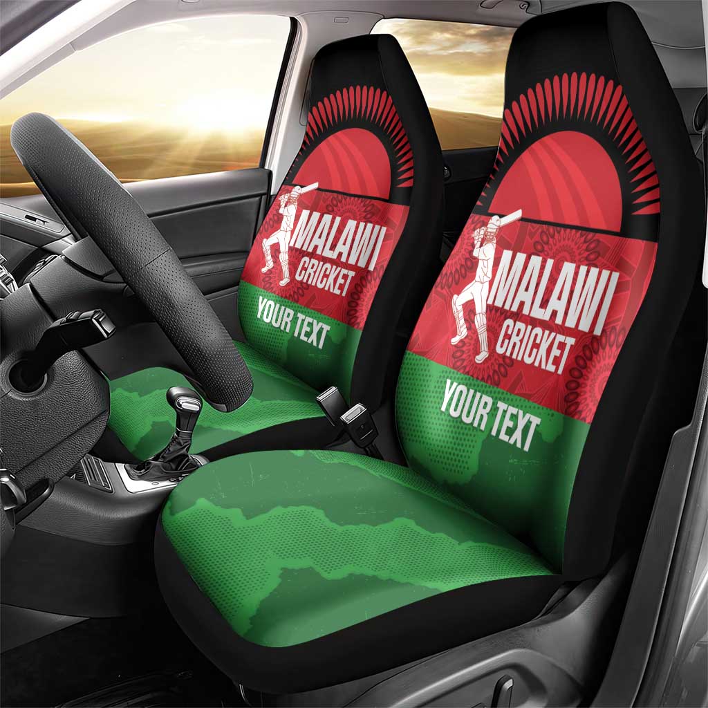 Custom Malawi Cricket Car Seat Cover Go Champions Flag Style - Wonder Print Shop