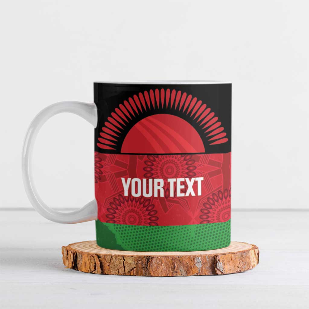 Custom Malawi Cricket Ceramic Mug Go Champions Flag Style - Wonder Print Shop