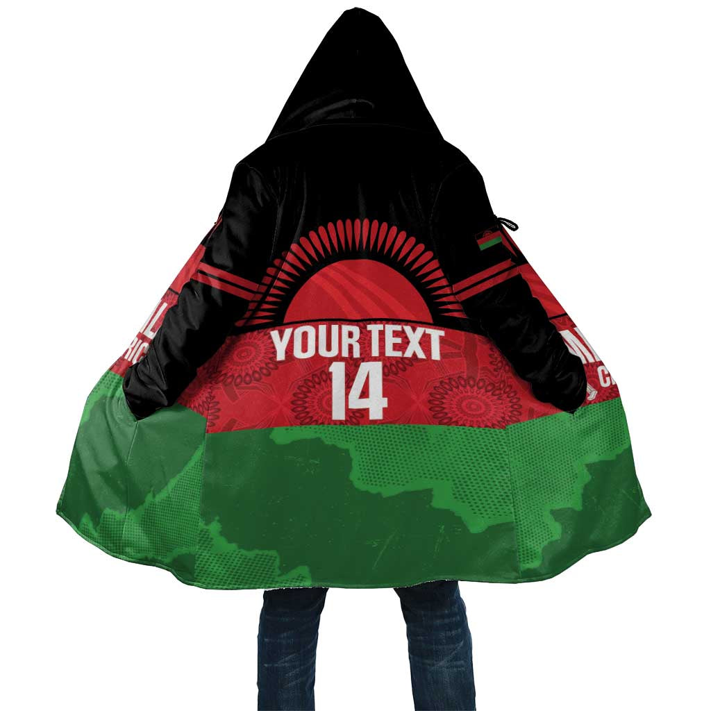 Custom Malawi Cricket Cloak Go Champions Flag Style - Wonder Print Shop