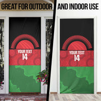 Custom Malawi Cricket Door Cover Go Champions Flag Style - Wonder Print Shop