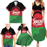 Custom Malawi Cricket Family Matching Summer Maxi Dress and Hawaiian Shirt Go Champions Flag Style - Wonder Print Shop