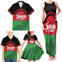 Custom Malawi Cricket Family Matching Tank Maxi Dress and Hawaiian Shirt Go Champions Flag Style - Wonder Print Shop