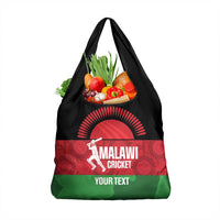 Custom Malawi Cricket Grocery Bag Go Champions Flag Style - Wonder Print Shop