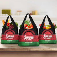Custom Malawi Cricket Grocery Bag Go Champions Flag Style - Wonder Print Shop