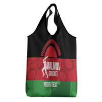 Custom Malawi Cricket Grocery Bag Go Champions Flag Style - Wonder Print Shop
